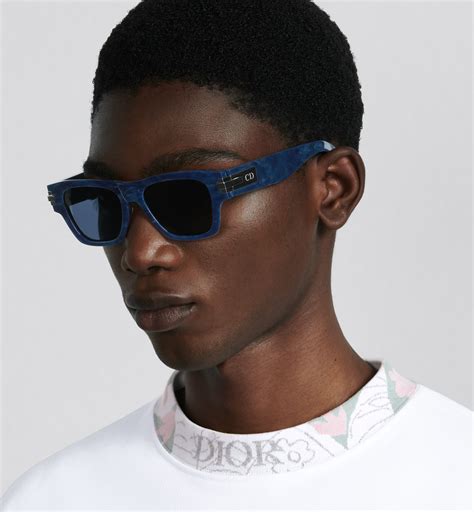 DiorBlackSuit XL S1I Lunettes de soleil rectangulaires effet écaille 